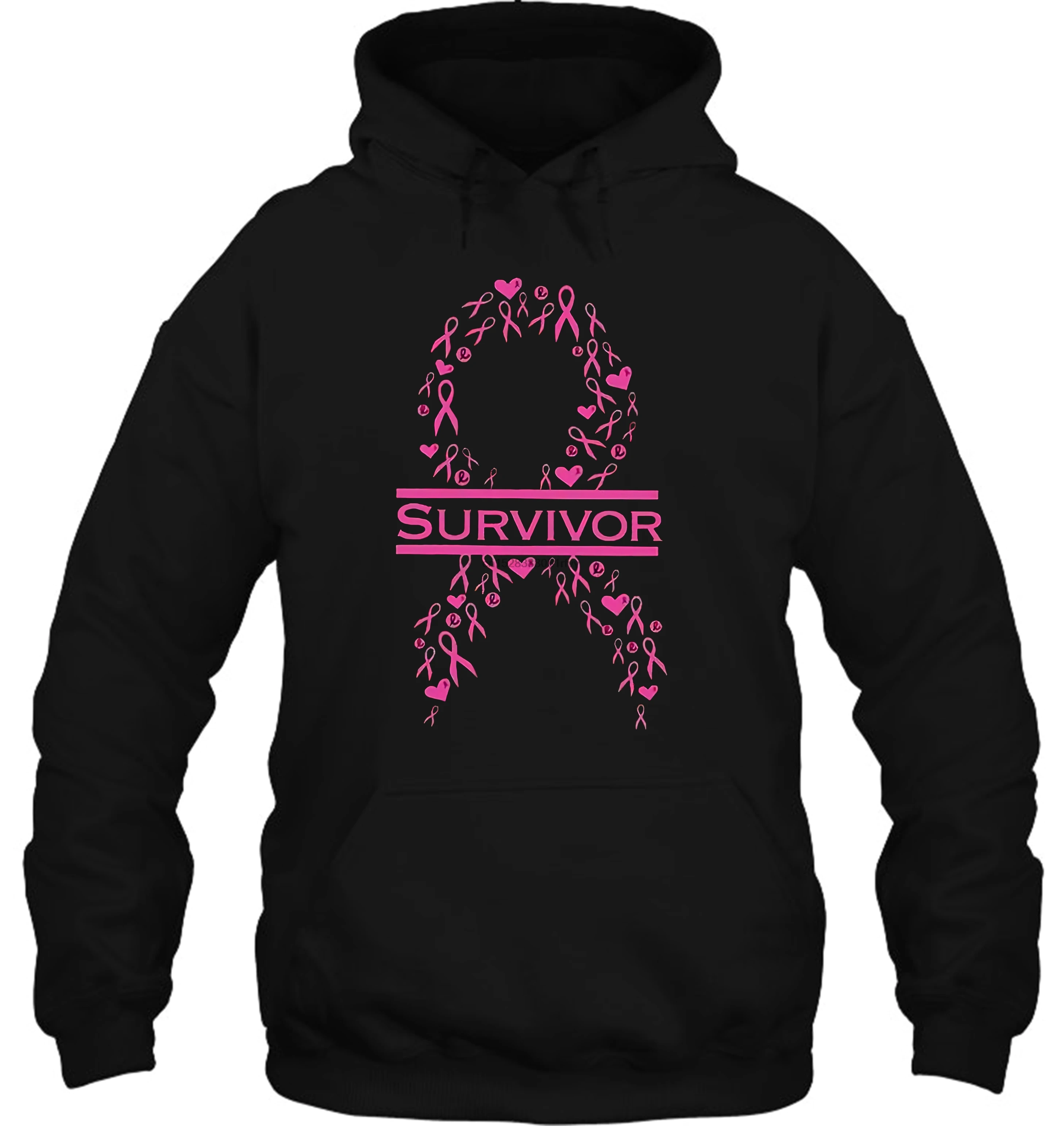 Мужская толстовка Survivor Розовая Лента Рак груди версия для женщин уличная одежда