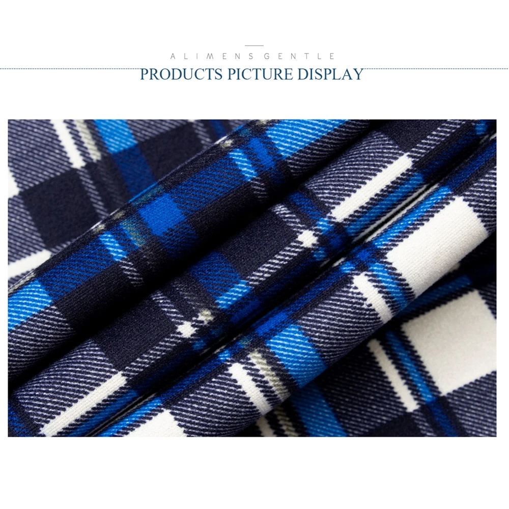 Мужская Фланелевая рубашка в клетку Повседневная зимняя с длинными рукавами