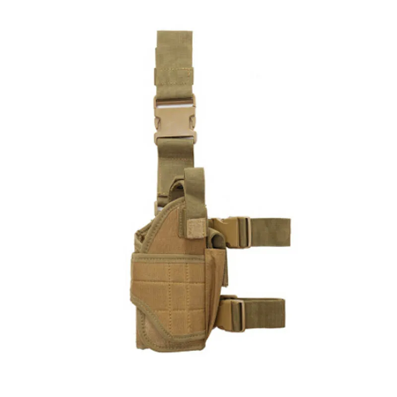 Многофункциональный тактический Набор аксессуаров glock 17 сумка cartuchera принадлежности для пистолета Глок камуфляжная тактическая сумка для ног револьвер - Цвет: Khaki