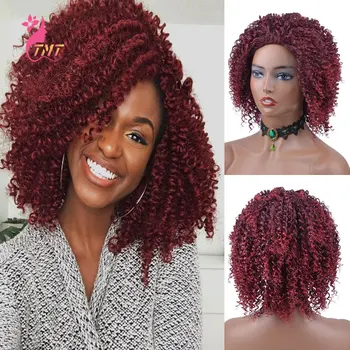 

Marlybob Wig Ombre Hair Extensions Synthetic Braiding Hair Extensions Short Wig Crochet Braids Marlybob Jerry Curly Wigs
