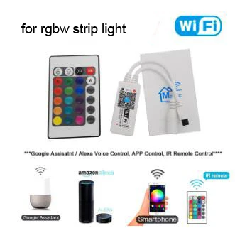 WIFI RGBW 24key IR Magic Home DC5V 12 в 24 в Bluetooth беспроводной WiFi контроллер, RGB/RGBW IR RF светодиодный контроллер для 5050 WS2811 WS2812B светодиодный пиксель полосы - Цвет: WIFI RGBW 24key IR