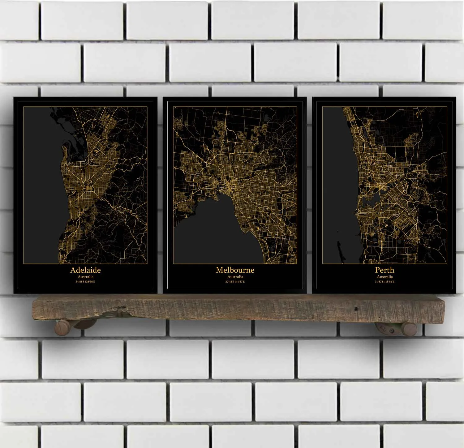 Adelaide Alice Springs Brisbane Melbourne Darwin Melbourne Perth Sydney Adelaide Melbourne Perth Sydney Australia Mappa Poster
