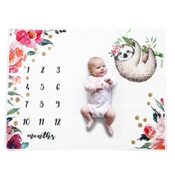 

Newborn Baby Girls Boys Blanket Milestone Photography Photo Props Cloth Cute Cartoon Animal Toddler Memorial Day Photography