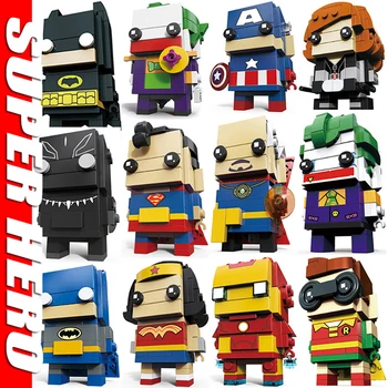 

Super Iron Man Red Giant Black Widow Ant-Man Heroes Figures Brickheadz Building Blocks headz figure Bricks Toys For Children Kid