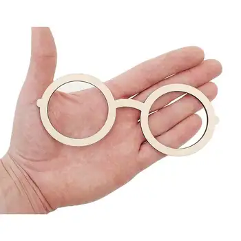 

Wood Round Harry Potter Glasses Cutout (15cm) Shapes Wooden Sunglasses Embellishment Craft Decoration 1098