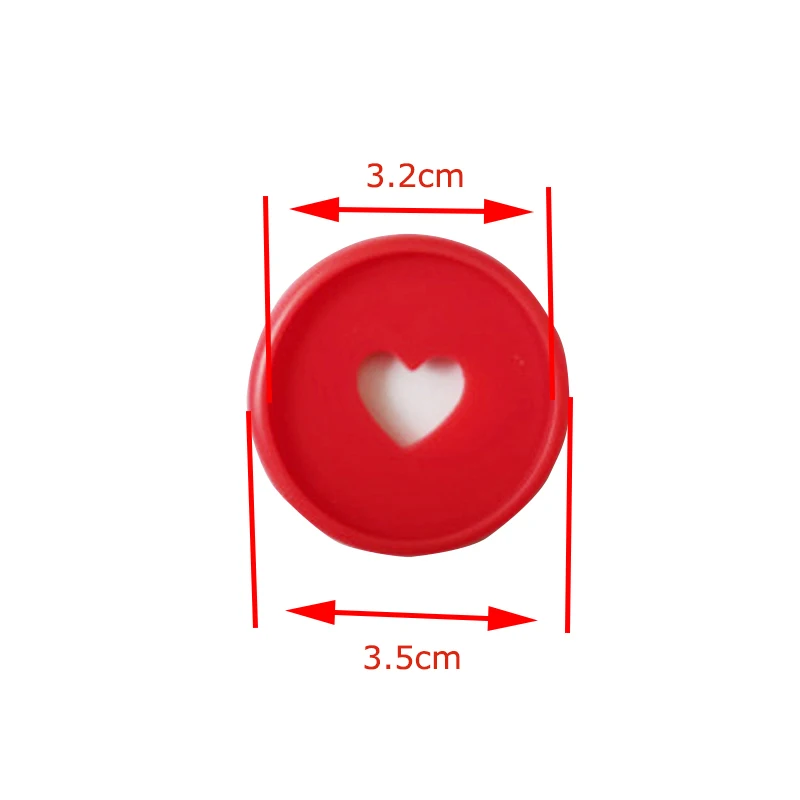 3.5cm-6pcs 6 шт. Сердечные диски для блокнота, кнопка с отверстием, блокнот, пластиковая катушка со свободным листом, 360 градусов, складная Пряжка для диска, офисные принадлежности - Цвет: 3.5cm-6pcs