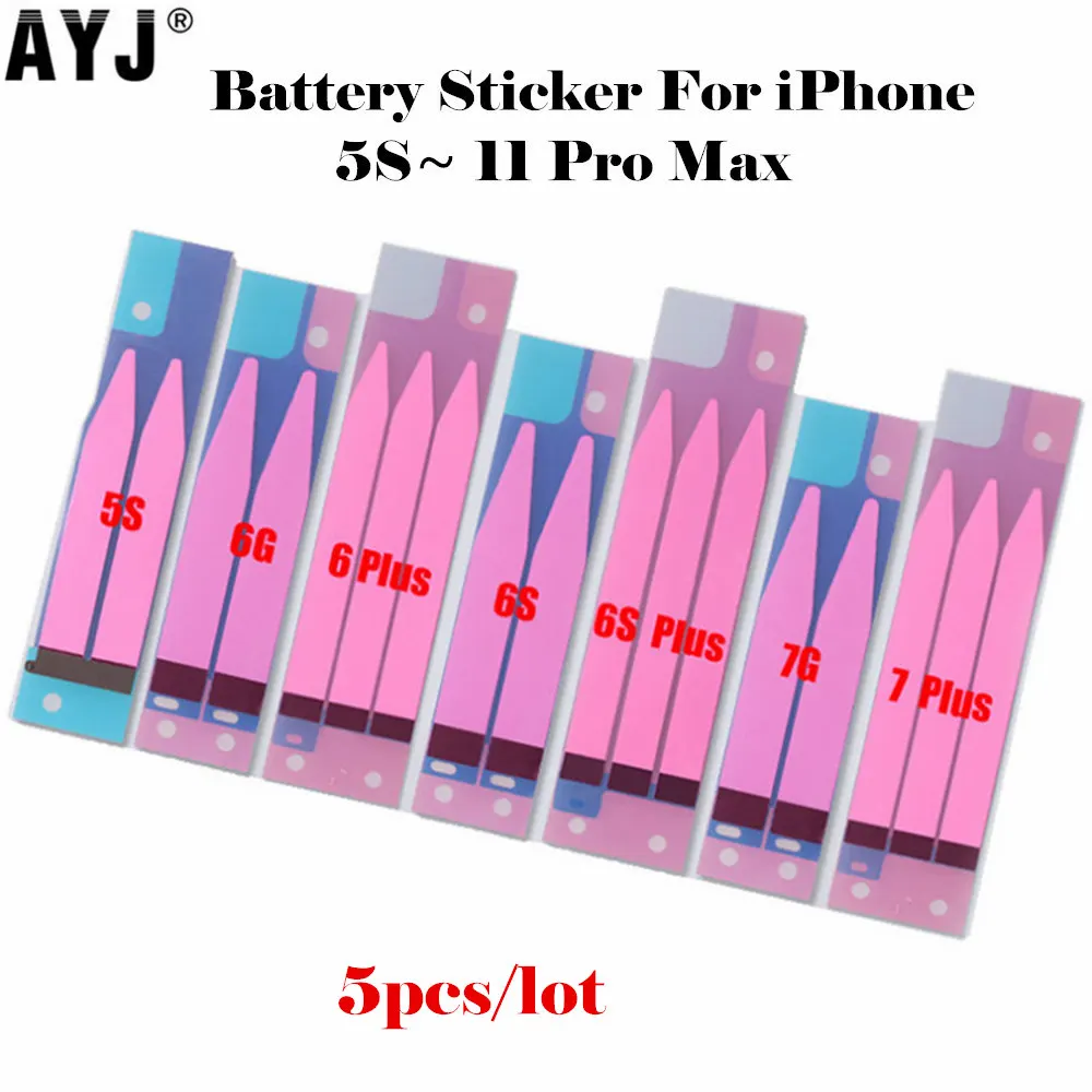 Клейкая лента для аккумуляторов AYJ запасная клейкая полоска iPhone X XR XS Max 11 Pro 5C SE 6 7 8