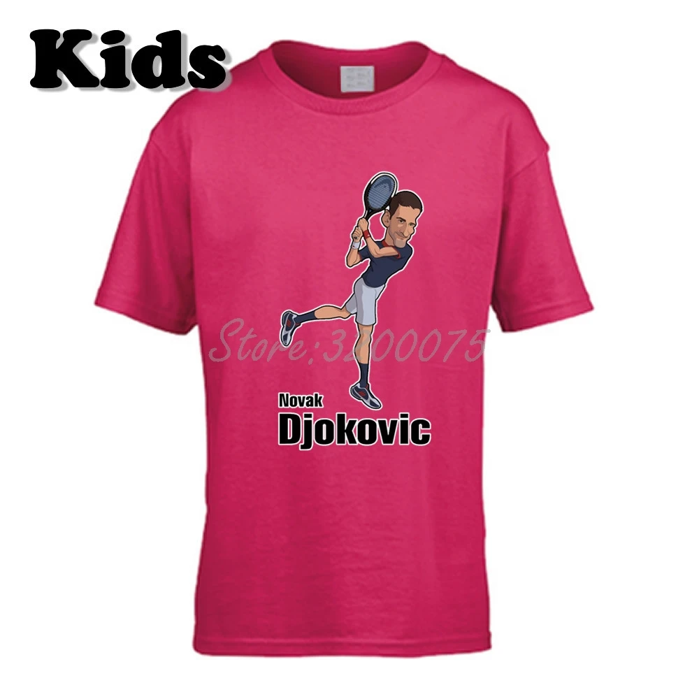 Детская футболка одежда с героями мультфильмов «Novak Djokovic Nole Djoker Serbia» футболка с круглым вырезом для мальчиков и девочек W19040720 - Цвет: 31
