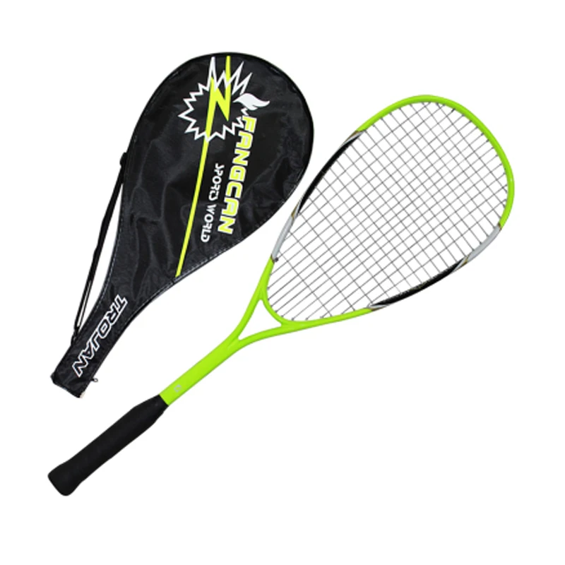 

Carbon Squash Racket Green Racquets With Squash String Bag Sports Training Raquete String Racket De Squash Carbon Racket