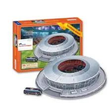 Спортивная Эстадио Донбасс Арена стадион Футбол 3D Бумага DIY Головоломка 3413 модель Обучающие комплекты игрушек дети мальчик подарок игрушка