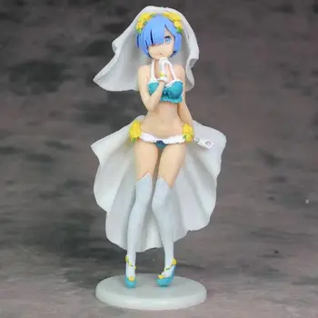 

Relives In A Different World From Zero Rem Wedding Dress Ver. Action Figure PVC Collectible Model Toy 22cm