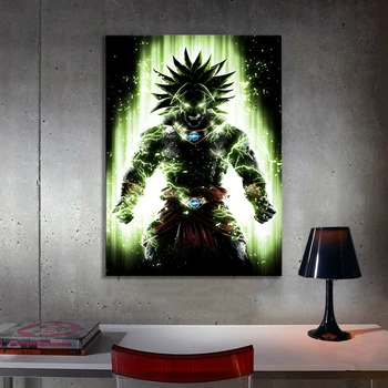 

1 Piece Soul of Dragon Ball Super Animation Characters Picture Oil Painting Abstract Wall Art Cartoon Wall Picture Canvas Art