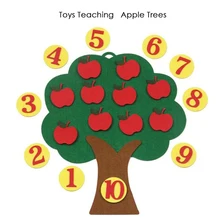Новые Креативные математические игрушки, инструмент для обучения, яблочные деревья, DIY вязання одежда для раннего обучения, развивающие игрушки для детей