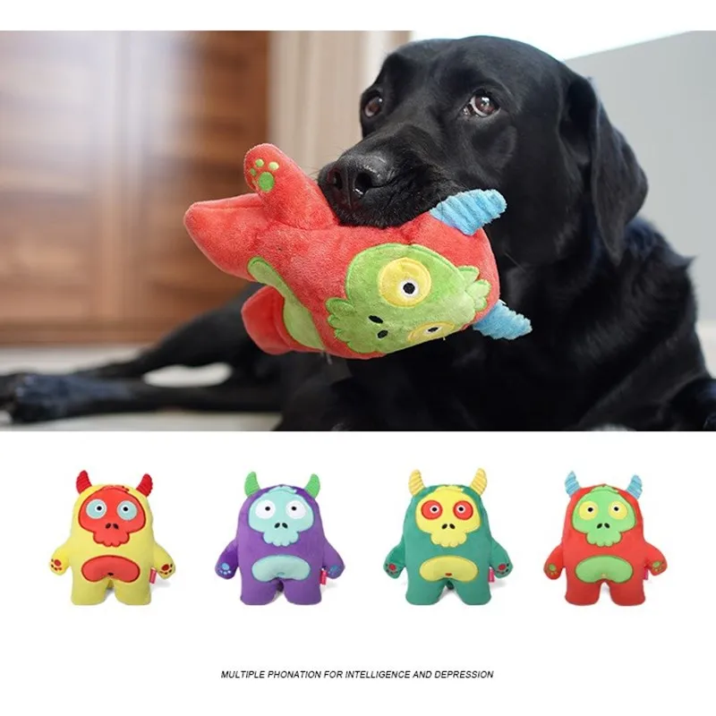Dog-Toys Interactive Dogs-Resistant Plush-Squeaky Aggressive Chewers Pet-Supplies Stuffed