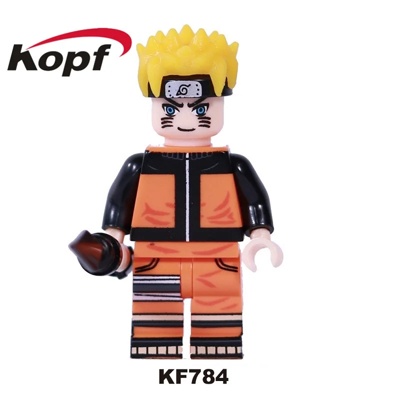 KF784 Without Box Одна Наруто строительные блоки Uzumaki Uchiha Sasuke Jiraika Хатаке Какаши Фигурки Коллекция игрушек для детей KF6078 - Цвет: KF784 Without Box