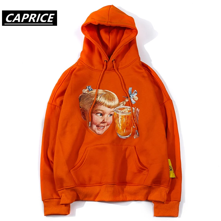 

little girl printing Hip Hop Hoodies Mens woman Autumn Casual Pullover Sweats Hoodie Male Fashion Sweatshirts Couples dress tops