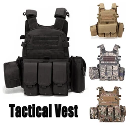 Gilet tactique de sécurité, gilet militaire SWAT multi poches, gilet de chasse, gilet de Combat de Paintball pour Wargame 