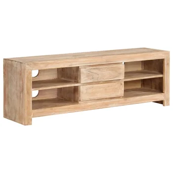 

vidaXL TV Cabinet Solid Acacia Wood 120x30x40 cm Light Brown