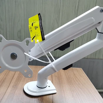 GC08-12 데스크탑 모니터 마운트 브래킷, LCD 화면 회전 및 기울기 조정, 모니터 데스크 스탠드 지지대, 13-27 인치