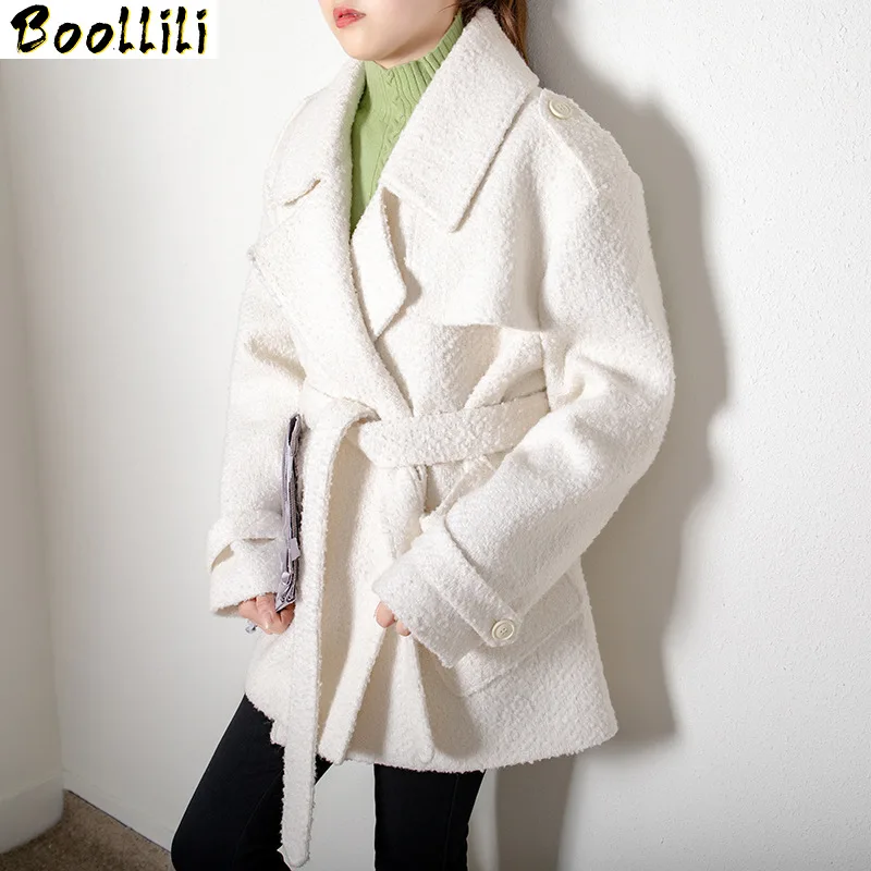 

Autumn Boollili Spring Coat Women Clothes 2023 Korean Double-sided Wool Jacket Women Plaid Woolen Overcoat Casaco Feminino