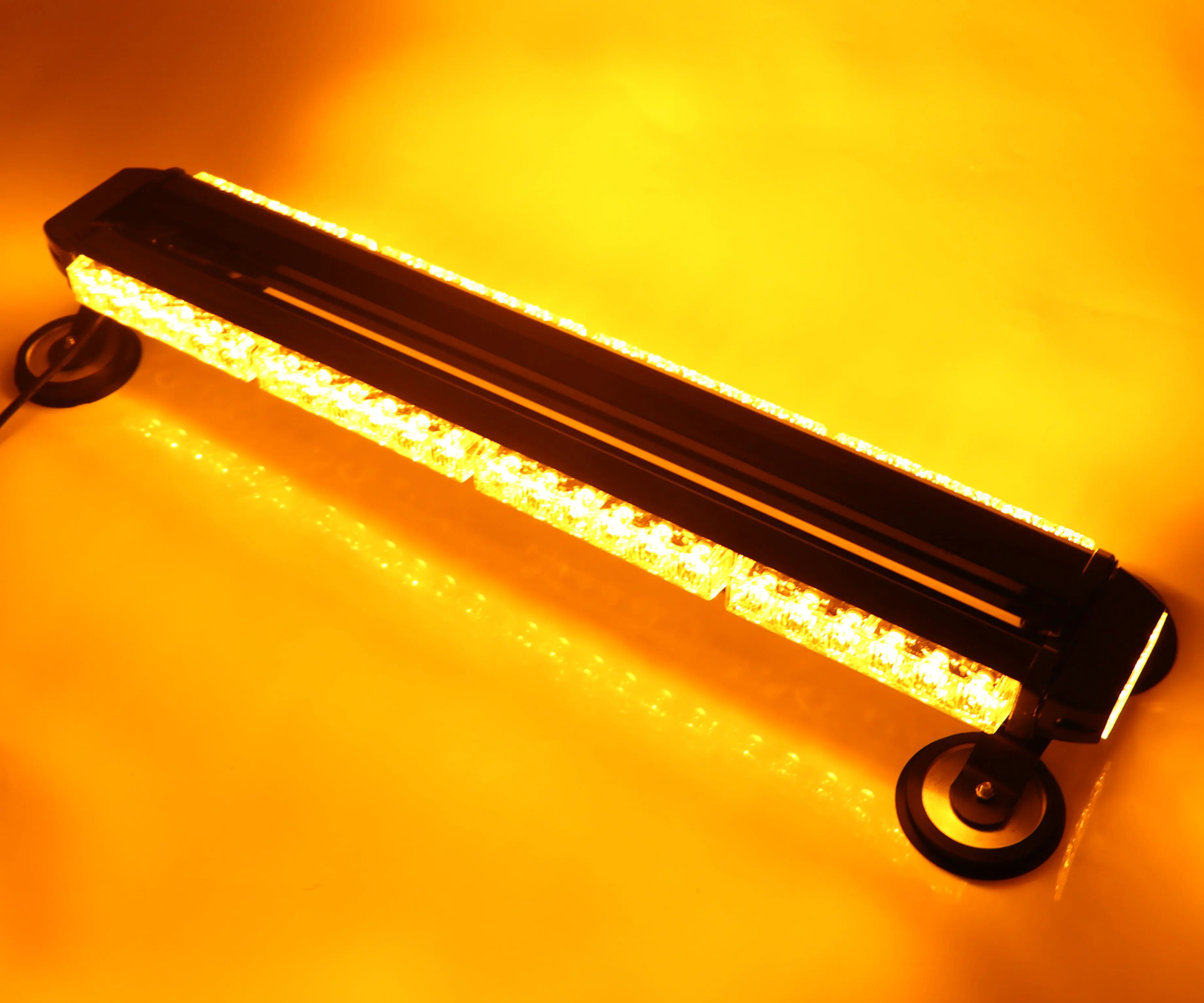 50" 144W COB LED Traffic Advisor Emergency Warning Strobe Light Bar Amber Yello 50" 144W COB LED Traffic Advisor Emergency Warning Strobe Light Bar Amber Yello