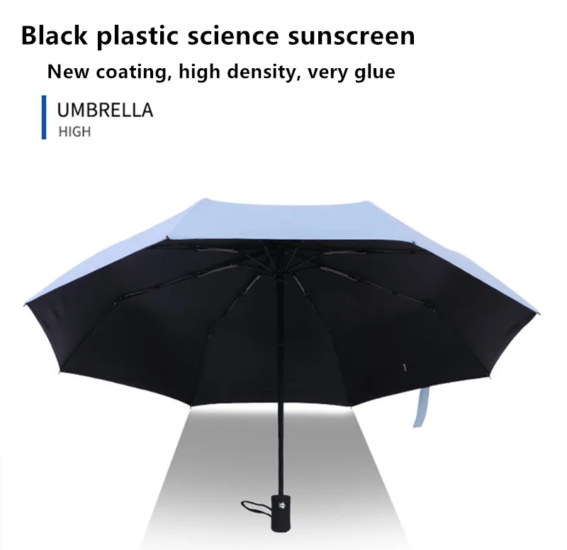 Автоматический непродуваемый складной зонт от дождя для женщин, автоматический мини дождливый ветрозащитный зонт для мужчин с черным покрытием