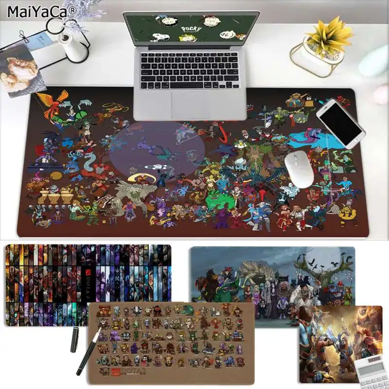 Подарочный коврик для MaiYaCa мальчика герои Dota1 геймерские скоростные мыши розничная маленький резиновый коврик для мыши большой коврик для мыши клавиатуры коврик