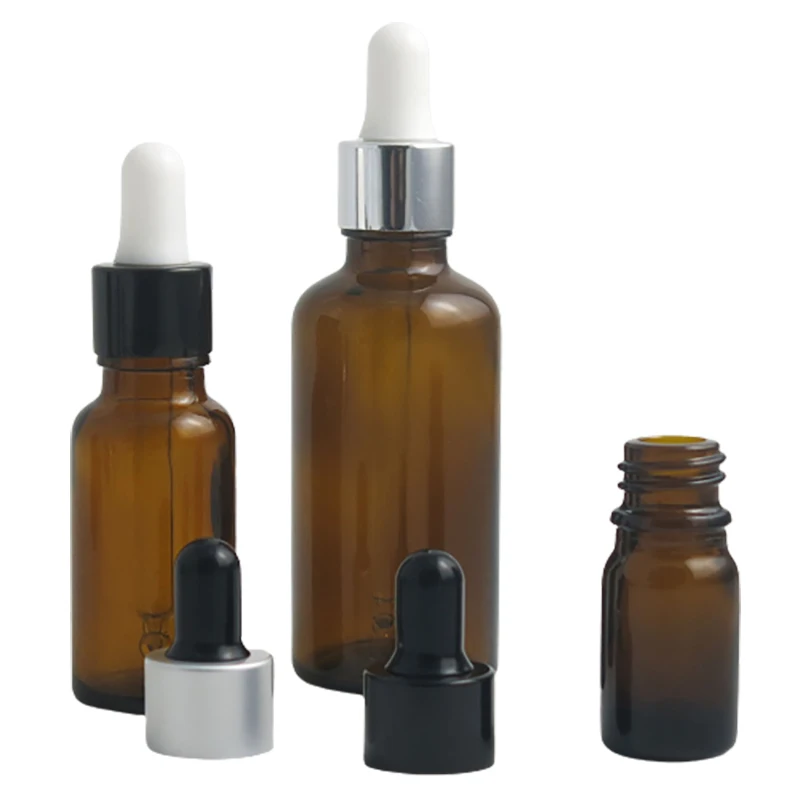 

12 x 100ml Empty Amber Glass Piepette Dropper Bottle 1oz Brown Bottles For e Cig E Liquid Dropper Container 20ml 15ml 10ml 5ml
