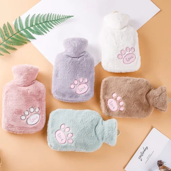 

Cartoon PVC Hot Water Bottle Hand Warmer Water Injection Bag Warm Belly Treasure Stress Relief Therapy Warming Products