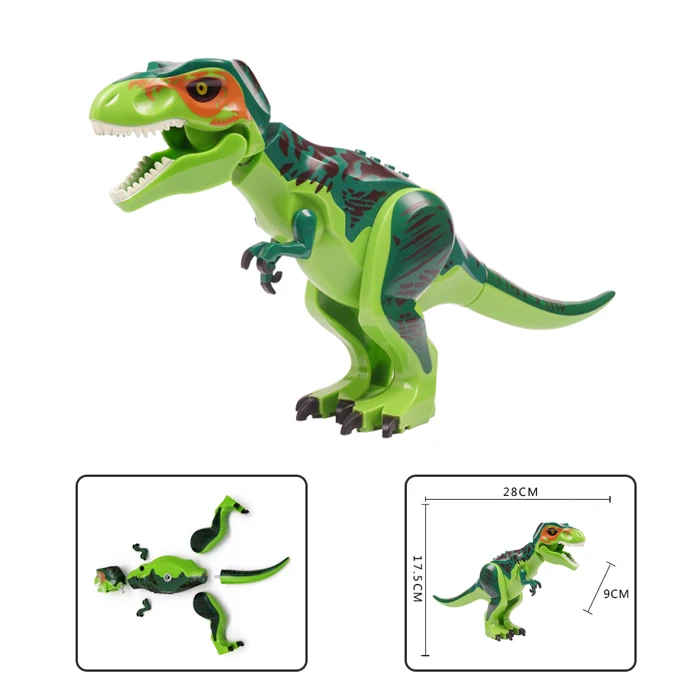 Большой Птерозавр динозавр сборные игрушки Трицератопс небольшой T-Rex в парк развлечений Дракон Брахиозавра 3-летней 4-летний подвижной шарнир