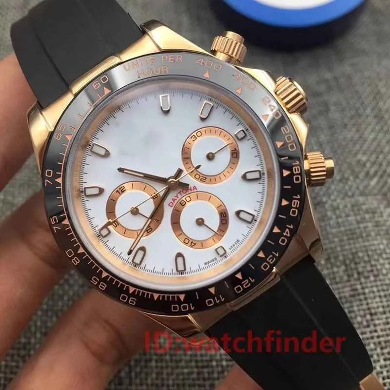 Азия 2813 розовое золото 116519 LN Керамические роскошные брендовые автоматические механические Aaa Дизайнерские мужские часы модные наручные часы - Цвет: 10