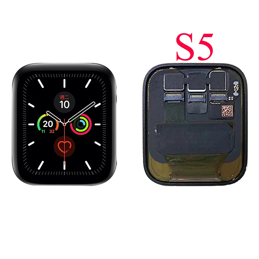 Для Apple Watch серии 1/2/3 ЖК-дисплей 38 мм/42 мм Сенсорный экран в сборе для Apple Watch Series 4/5 40 мм 44 ЖК-дисплей Дисплей Pantalla Замена