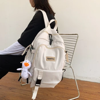 

Tide Ins Girls Backpack Women Couple Kawaii School Bags for Teens Female Korean Harajuku High School Student Backpack Woman 2020
