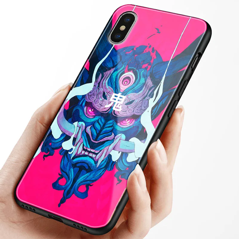 Чехол для телефона Hannya Oni с японской маской роскошный мягкий силиконовый