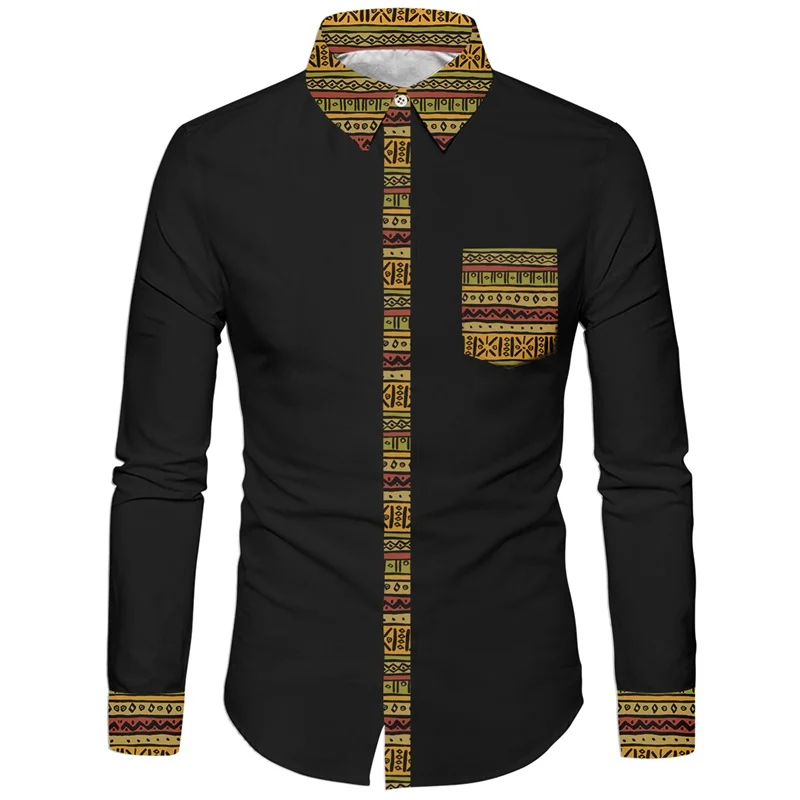 

Men 3D Shirts Folk Custom Style Long Sleeve Shirts Hip Hop Party Shirts Men Own Design Single Breasted Tops Male Polyester