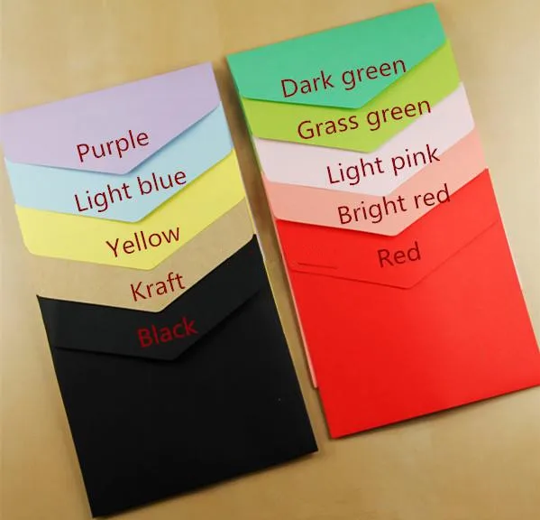  50pcs/lot-10*10cm12.7*12.7cm15.8*15.8cm Color envelopes Square envelopes for bank card membership c - 4000553635963