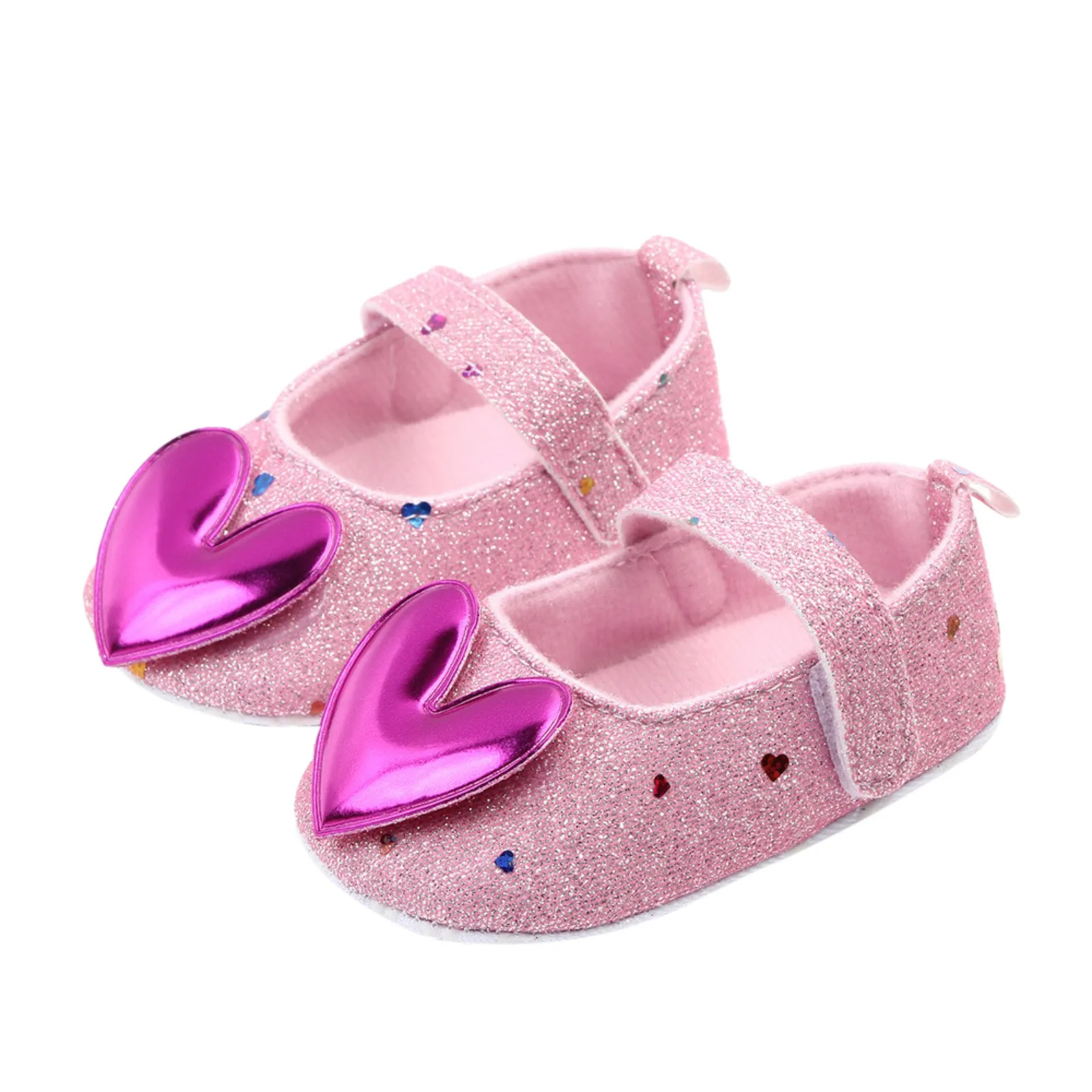 TELOTUNY Baby Shoes Infant Toddler Baby Girls Fashion Heart Shaped