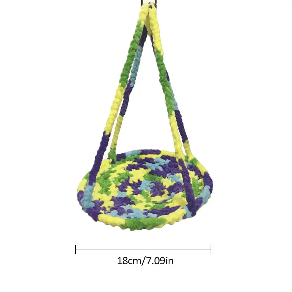 Переноска для хомяка игрушка попугай Многоцветная сетка для лазанья качающаяся игрушка хомяк Приключения игрушка мягкая качели гамак случайный цвет