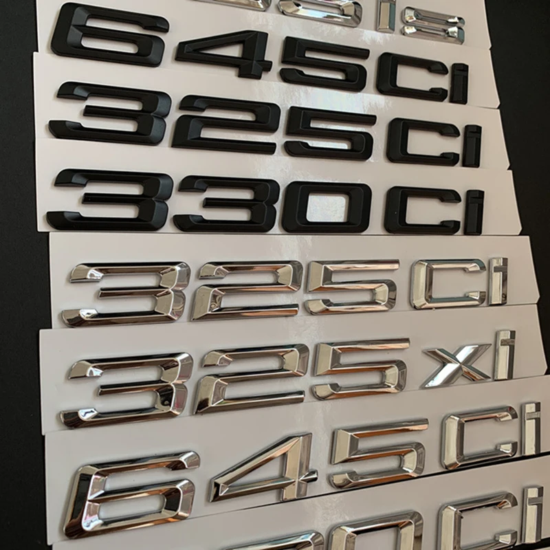 Эмблема ABS для BMW E46 E90 E91 E92 наклейка багажника письмо с номером 325Ci 330Ci 645Ci 325xi 528xi