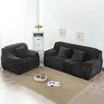 

Hot sale solid color corner sofa covers for living room elastic spandex slipcovers couch cover stretch sofa towel L shape