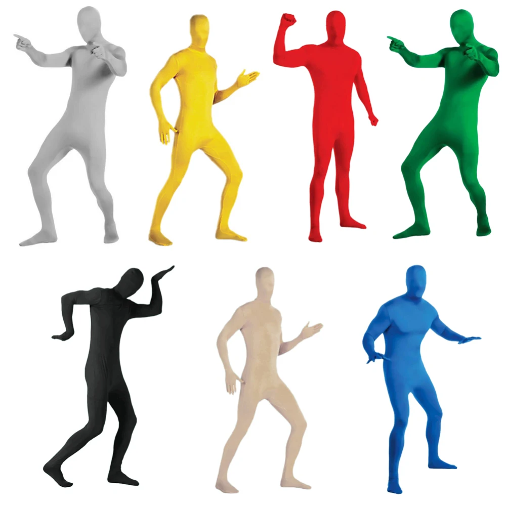 

Halloween Costumes for Mens Full Body Tights Suit Spandex Costume 7 Colors Halloween Clothes Jumpsuit XL-3XXL