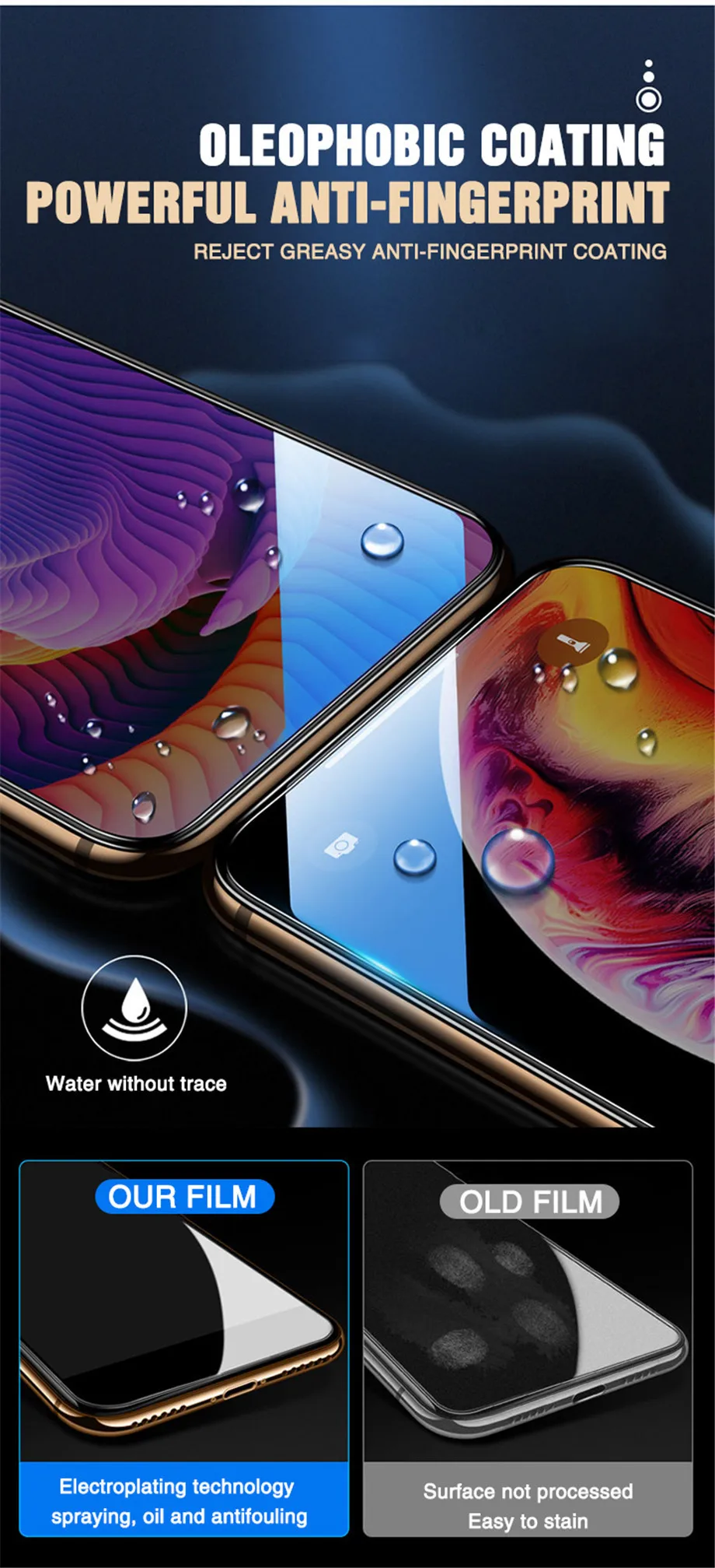 200D Curved Full Cover Protective Glass On The For iPhone 6 S 7 8 Plus Tempered Screen Protector iPhone 11 Pro X XR XS Max Glass