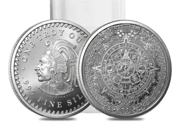 Mexican Mayan 1oz 999 Fine Silver Coin Maya Aztec Calendar Prophecy Culture Coins Souvenirs