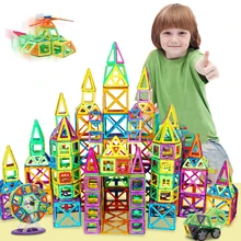 19-149 шт Большой размер магнитный Набор конструкторов для мальчиков и девочек строительные магниты игрушки магнитные блоки развивающий конструктор для детей