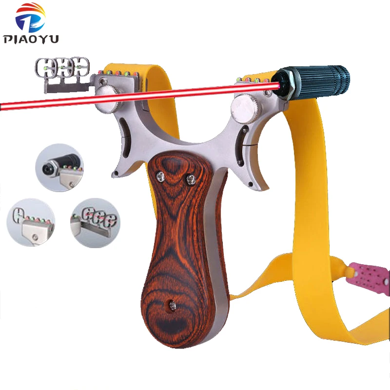 

Slingshot Catapult Hunting High Quality Stainless Steel with Rubber Band + Mud Ball Outdoor Shooting Game Sling Shot