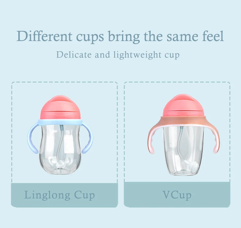 

Drop-proof Imported materials Food grade silicone high temperature resistance baby cup