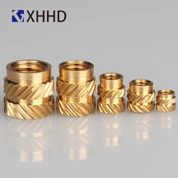 

M2 100Pcs Insert Knurled Nuts Brass Hot Melt Inset Nuts Heating Molding Copper Thread Inserts Nut Free Shipping