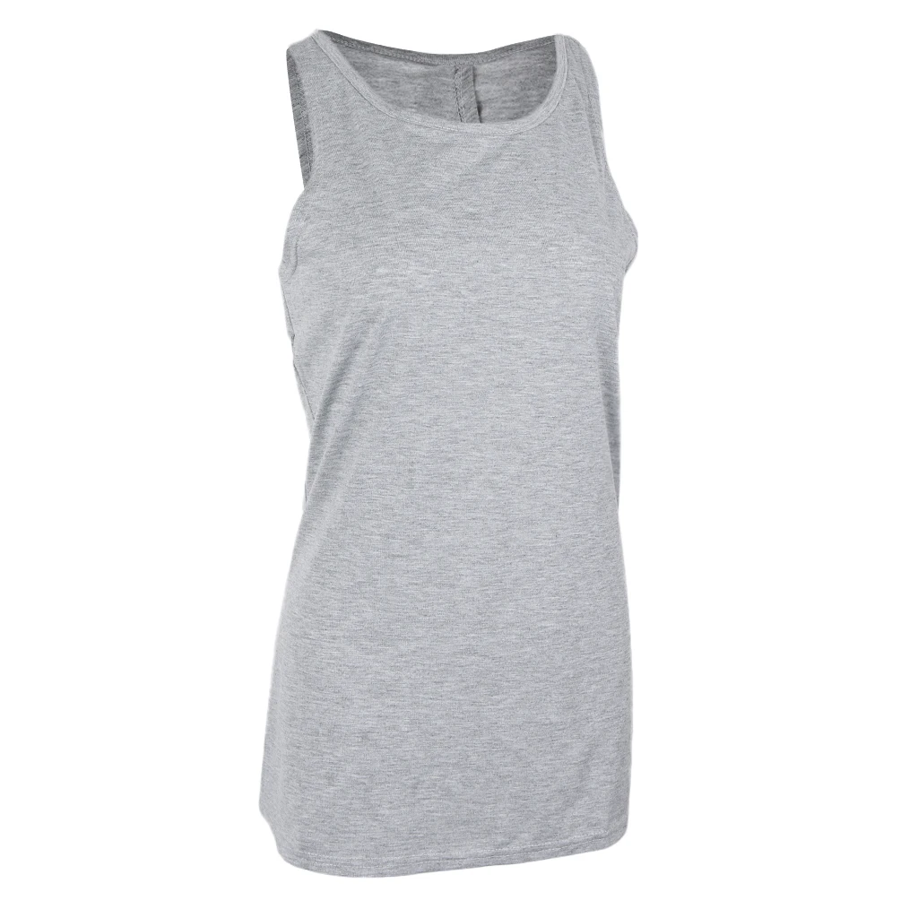 Flexible Cross Back Yoga Tank Top Workouts Running Gym Apparel Loose Fit for Women