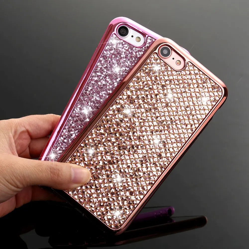 Bling Glitter Case for Samsung A3 A5 J5 J3 2015 2016 2017 EU Slim TPU Cover A6 A7 A8 J6 J4 Plus 2018 Diamnd Shockproof Capa |