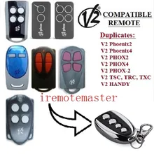 V2 PHOX2, PHOX4, TXC, TRC, TSC4, HANDY, PHOENIX2, PHOENIX4 прокатный код 433,92 МГц для замены Двери Гаража Пульт дистанционного управления